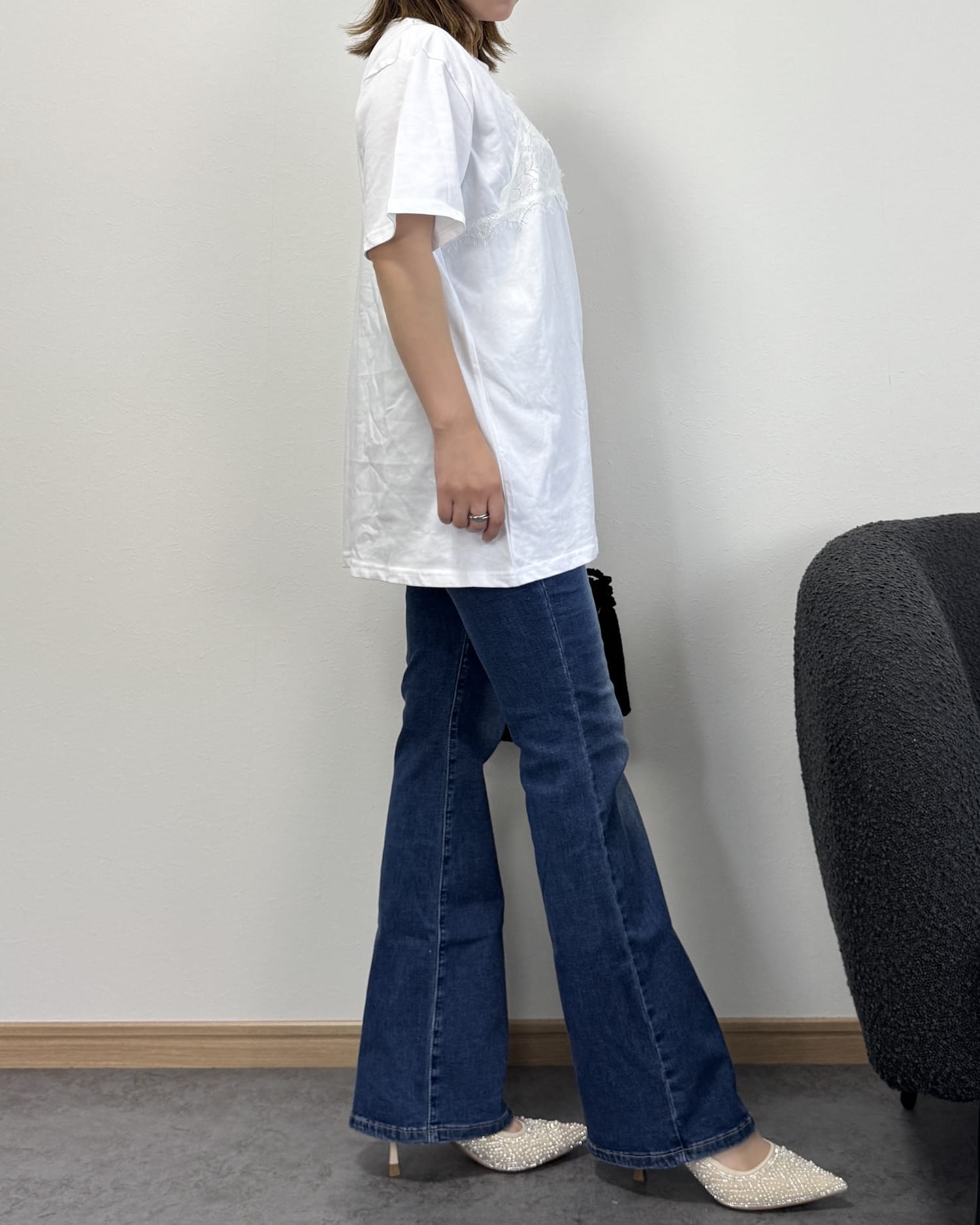 【6/18までのセール価格】レースビスチェドッキングオーバーTシャツ