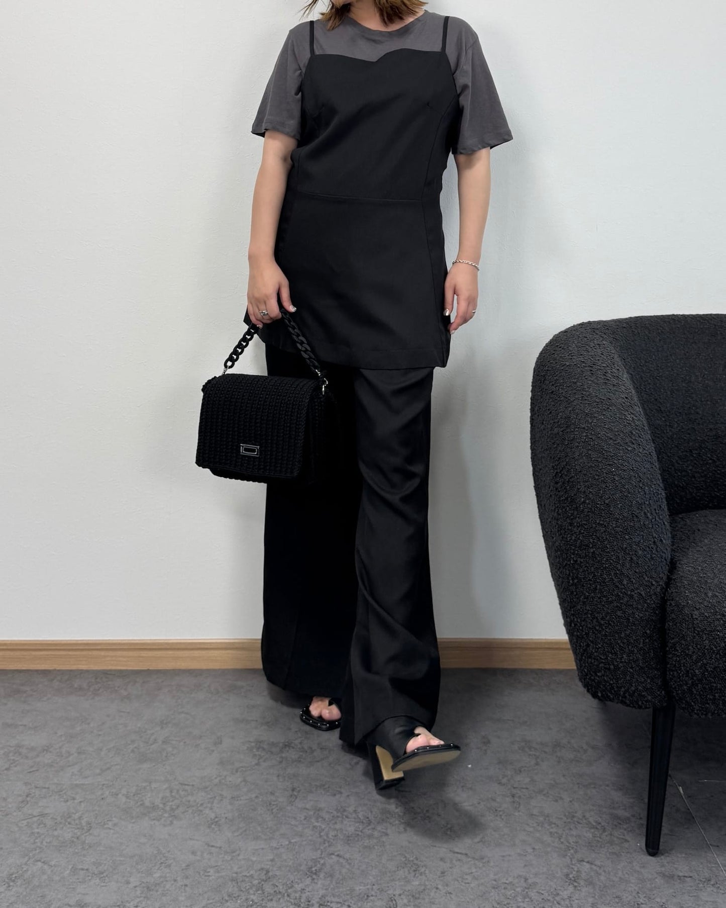 【6/25までのセール価格】ロングビスチェセットアップ