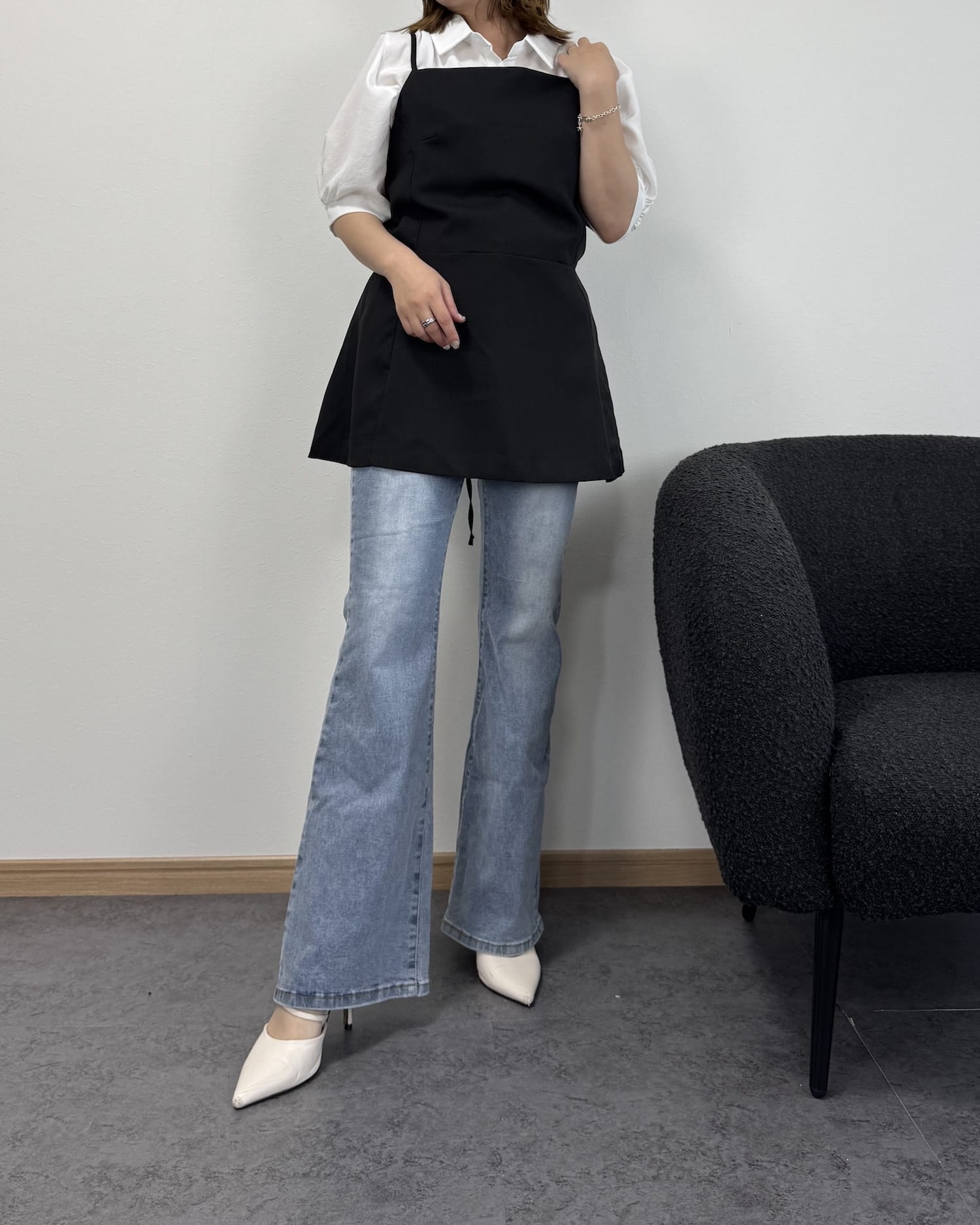 【6/25までのセール価格】ロングビスチェセットアップ