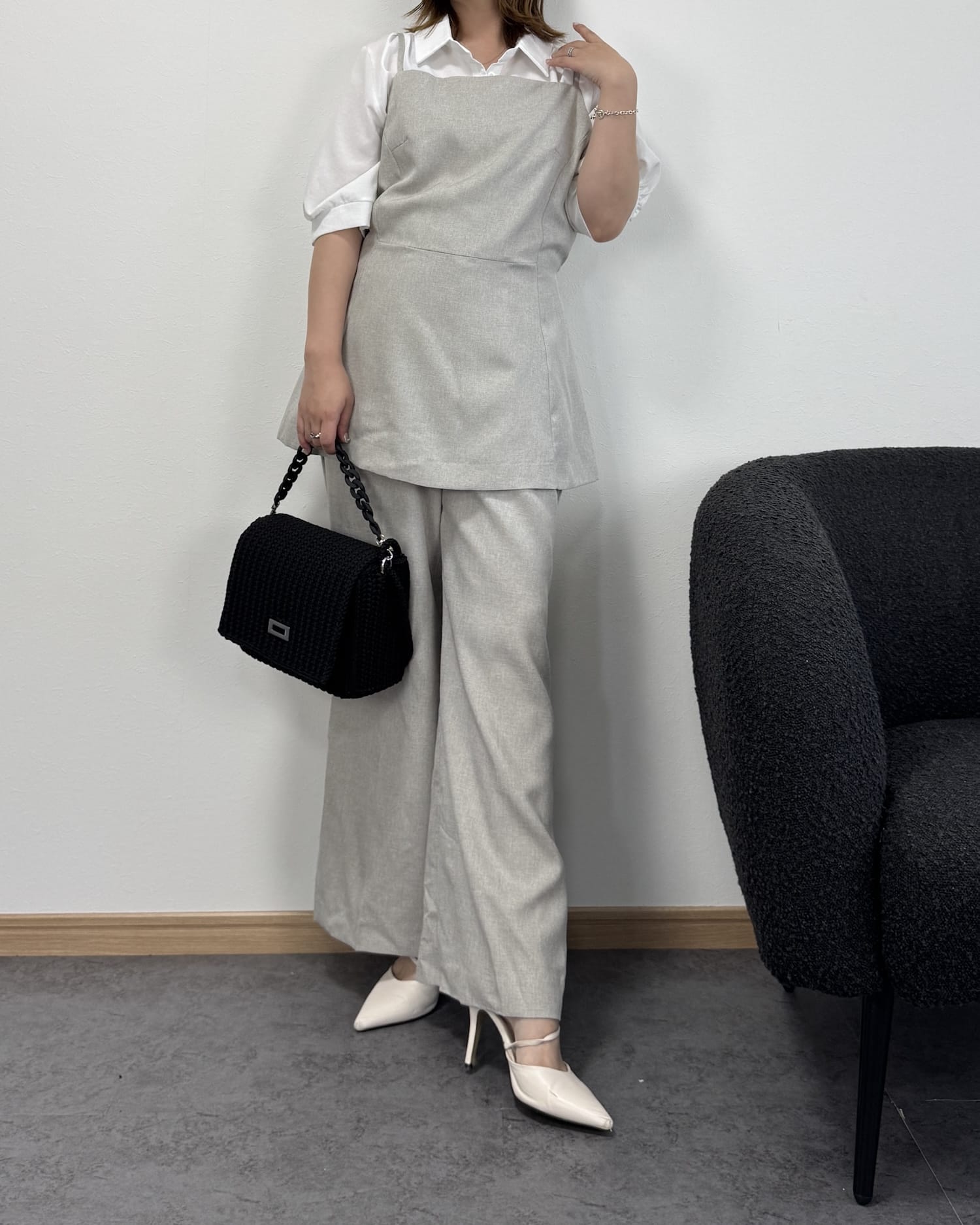 【6/25までのセール価格】ロングビスチェセットアップ