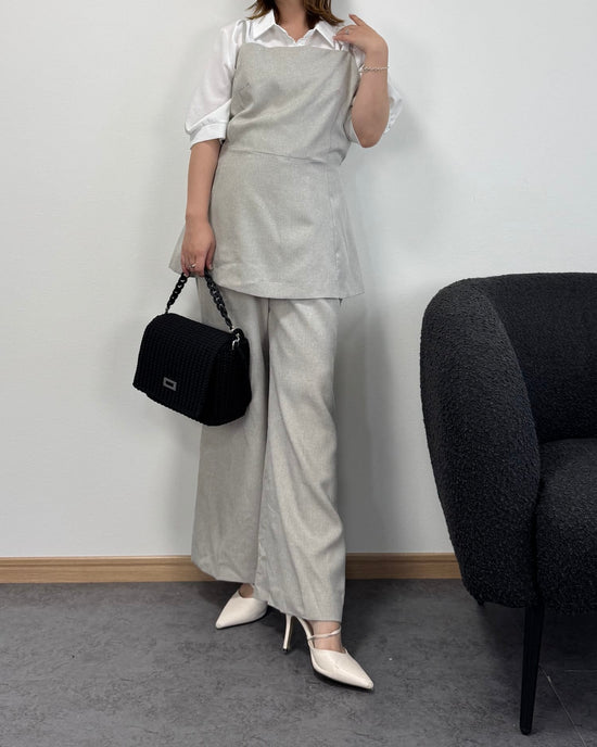 【6/25までのセール価格】ロングビスチェセットアップ