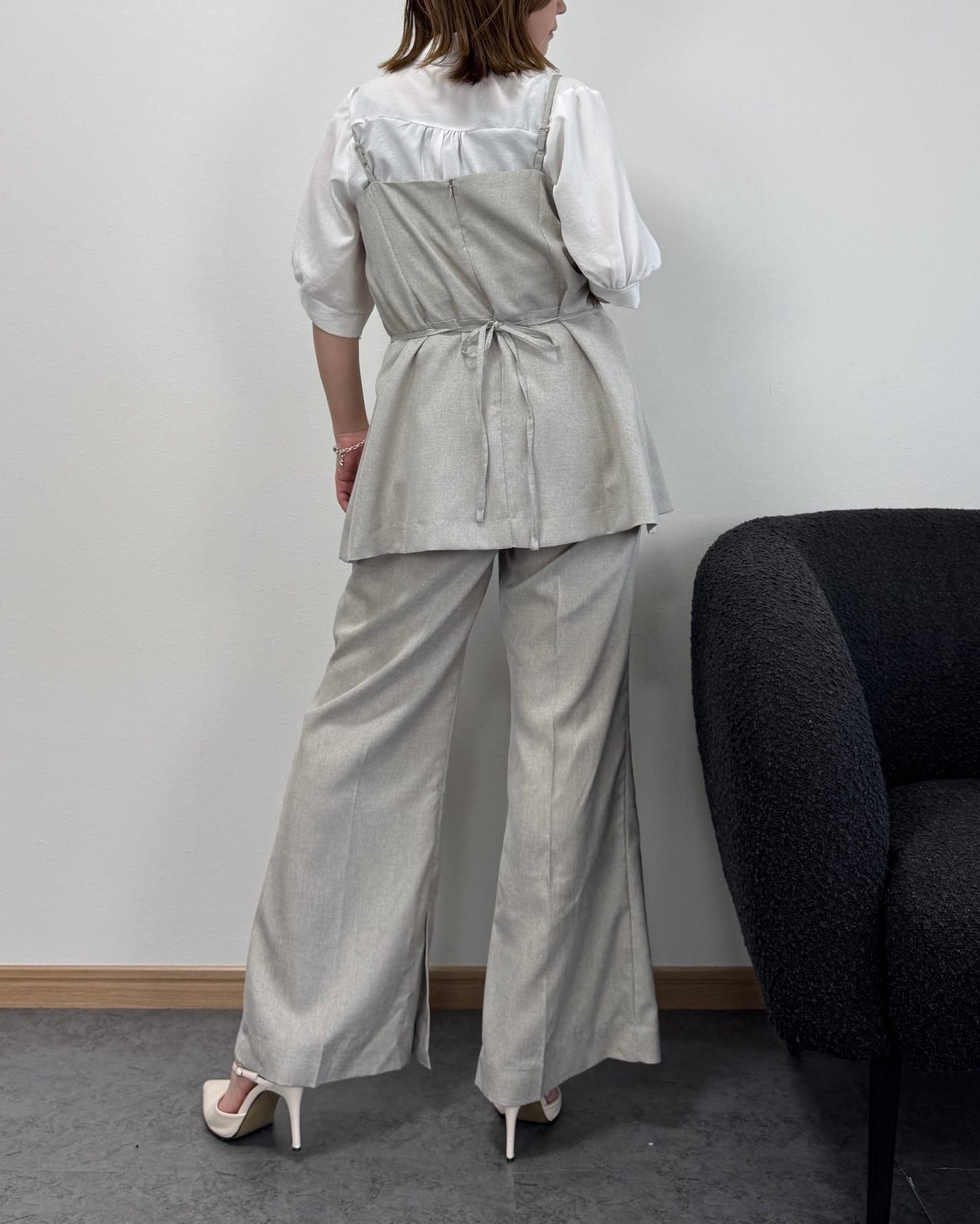 【6/25までのセール価格】ロングビスチェセットアップ