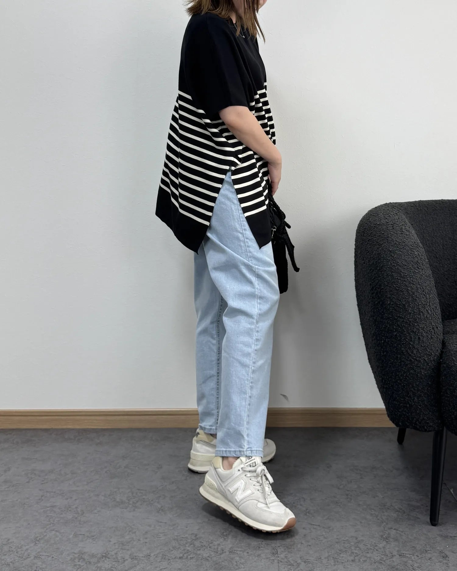 【7/2までのセール価格】スタイルアップテーパードデニム
