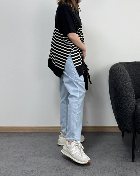 【7/2までのセール価格】スタイルアップテーパードデニム