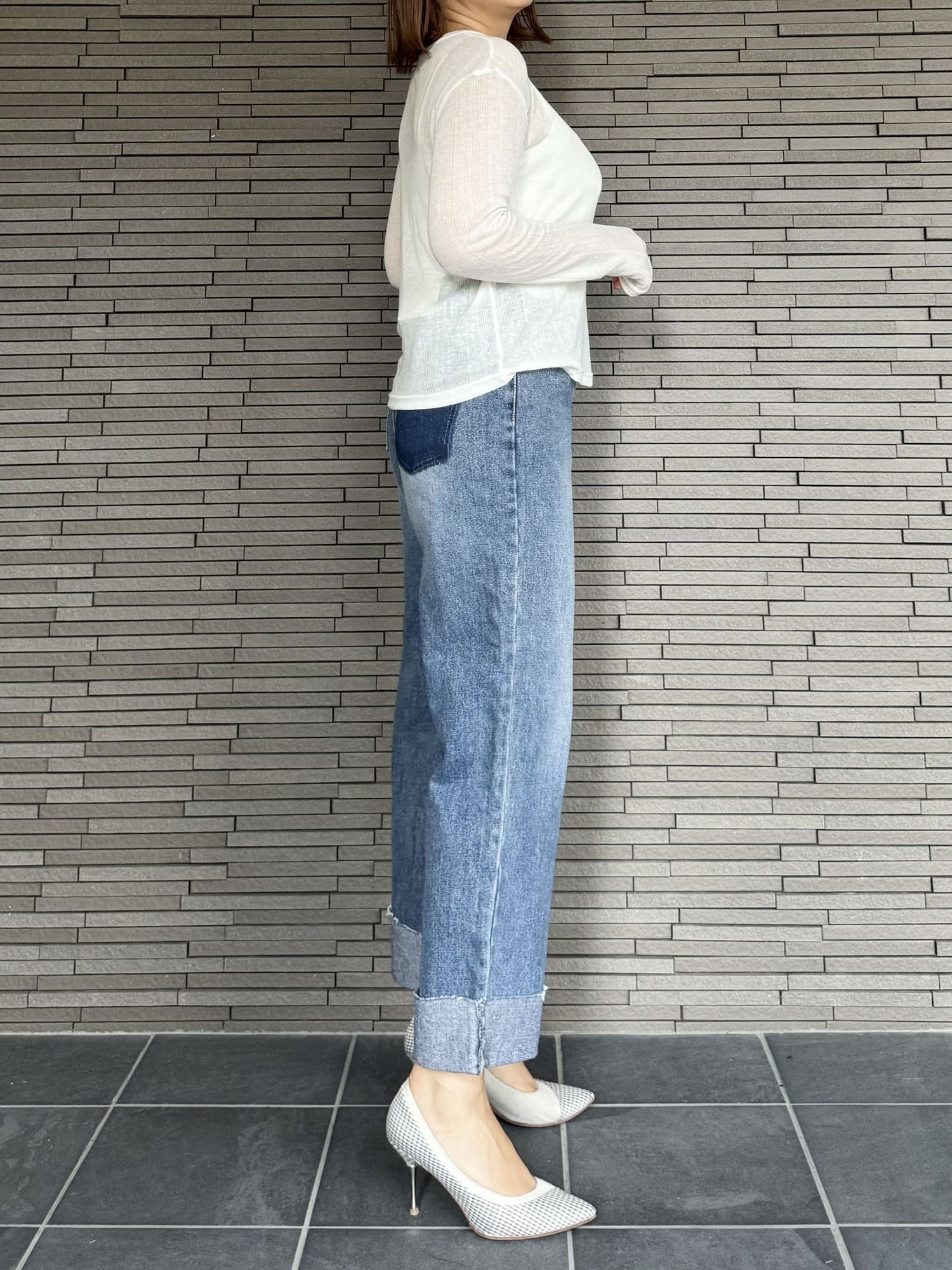 リブシアーマルチカットソー