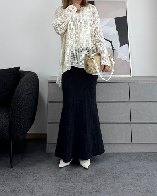 メッシュフリンジトップス