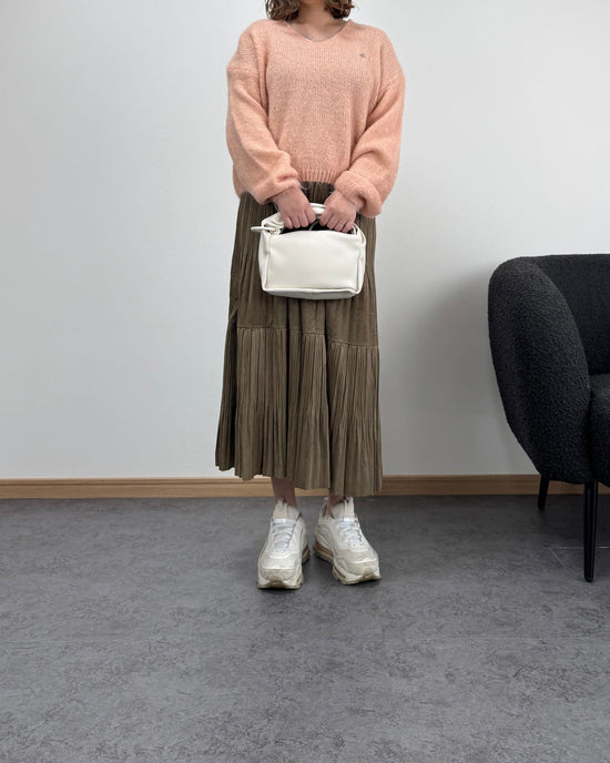 ベロア風ロングスカート