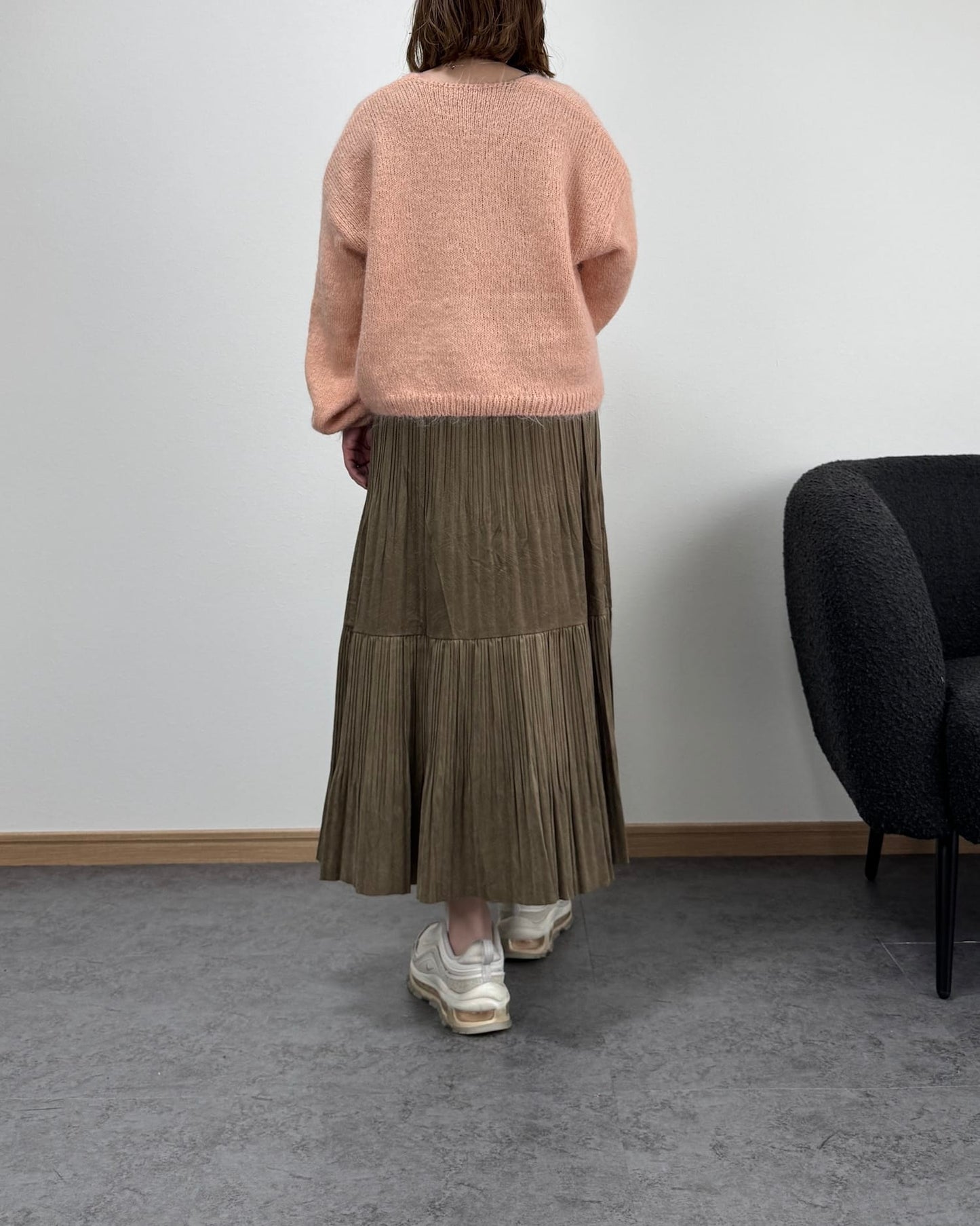 ベロア風ロングスカート