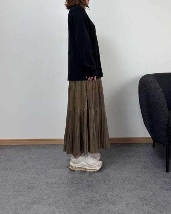 ベロア風ロングスカート