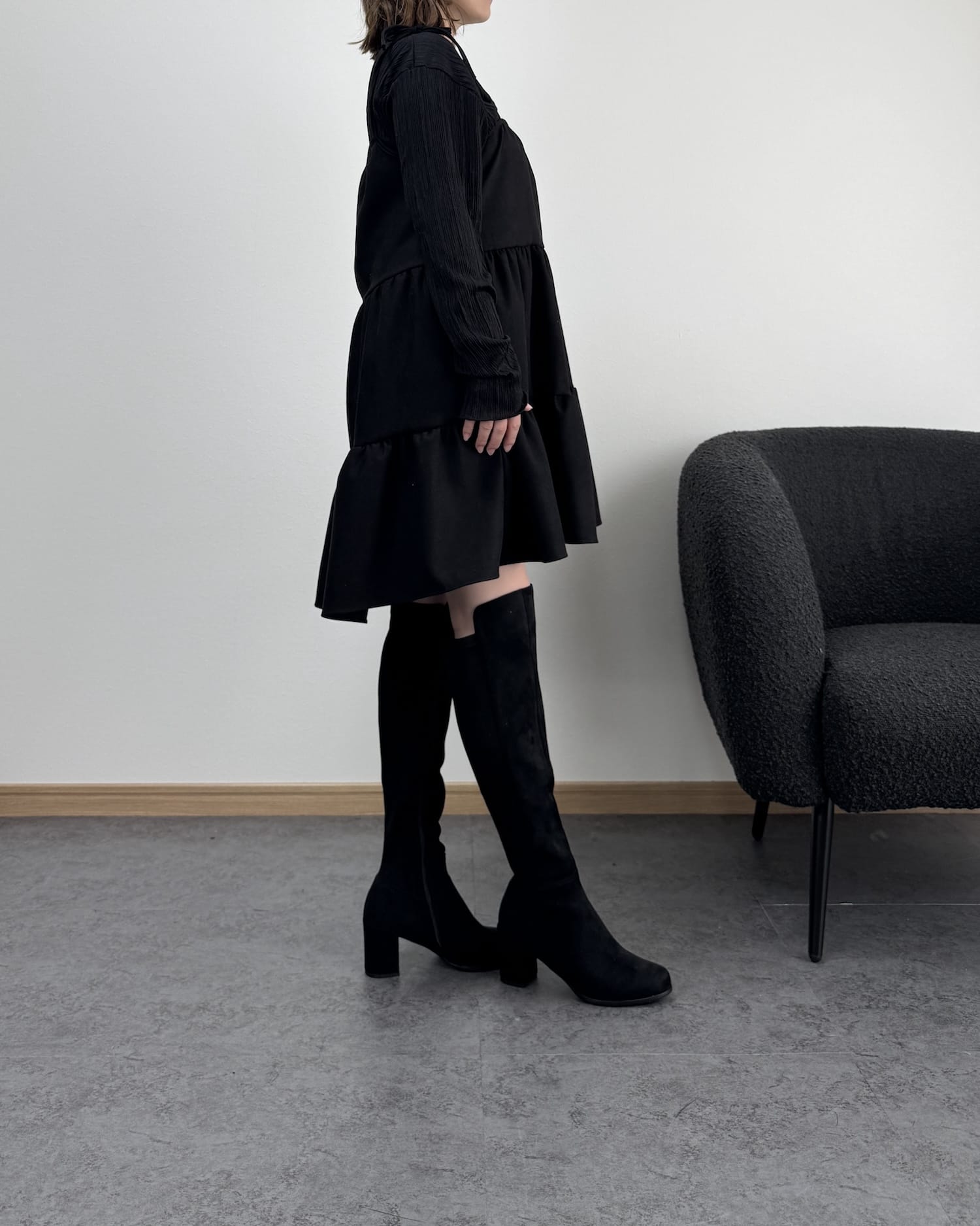 【美シルエット】ロングブーツ