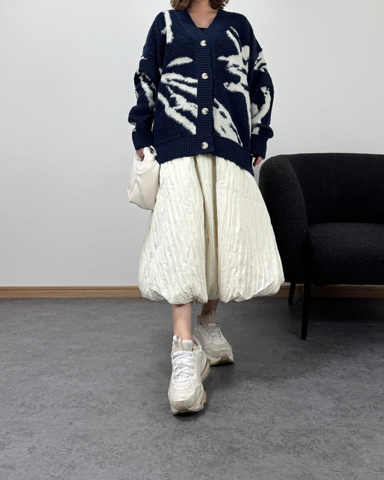 ダウン風バルーンナイロンスカート