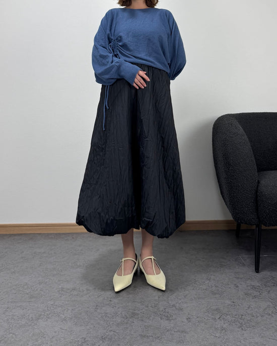 ダウン風バルーンナイロンスカート