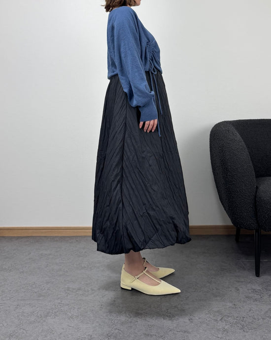 ダウン風バルーンナイロンスカート