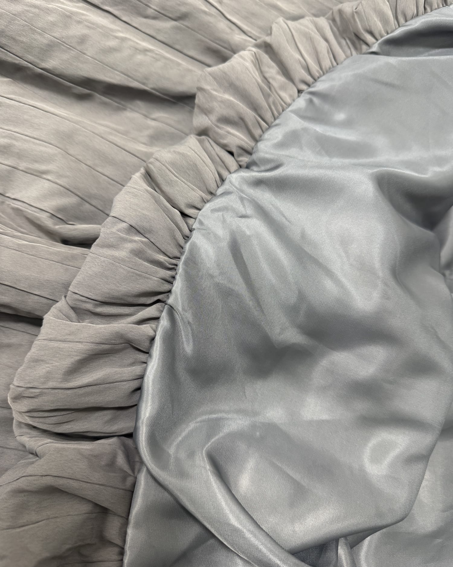 ダウン風バルーンナイロンスカート