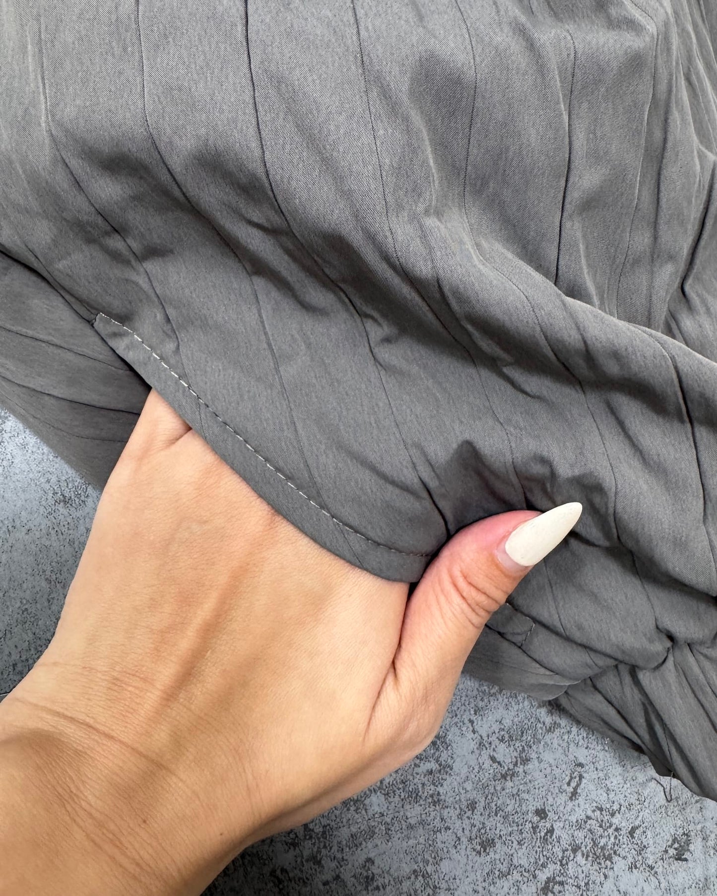 ダウン風バルーンナイロンスカート