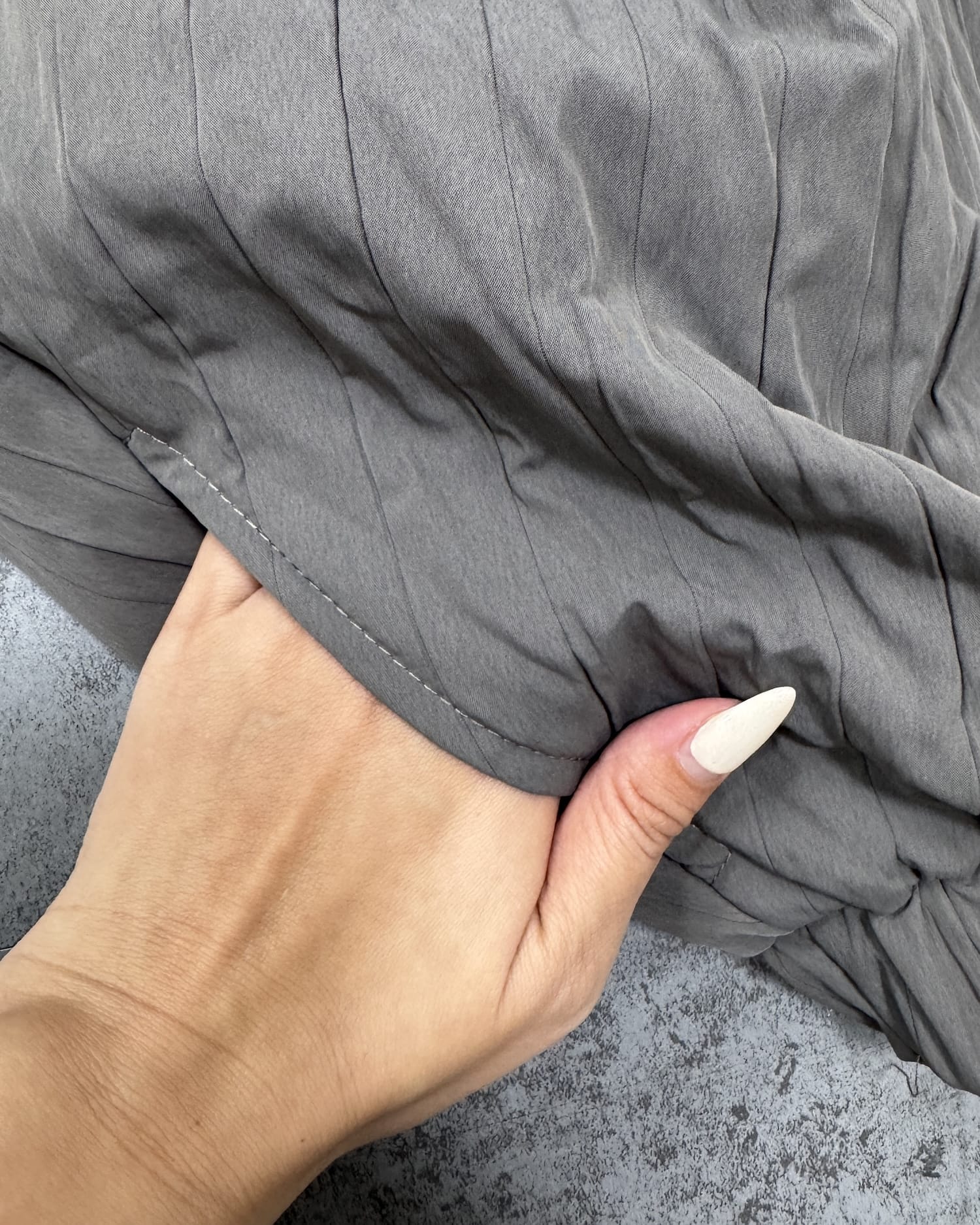 ダウン風バルーンナイロンスカート