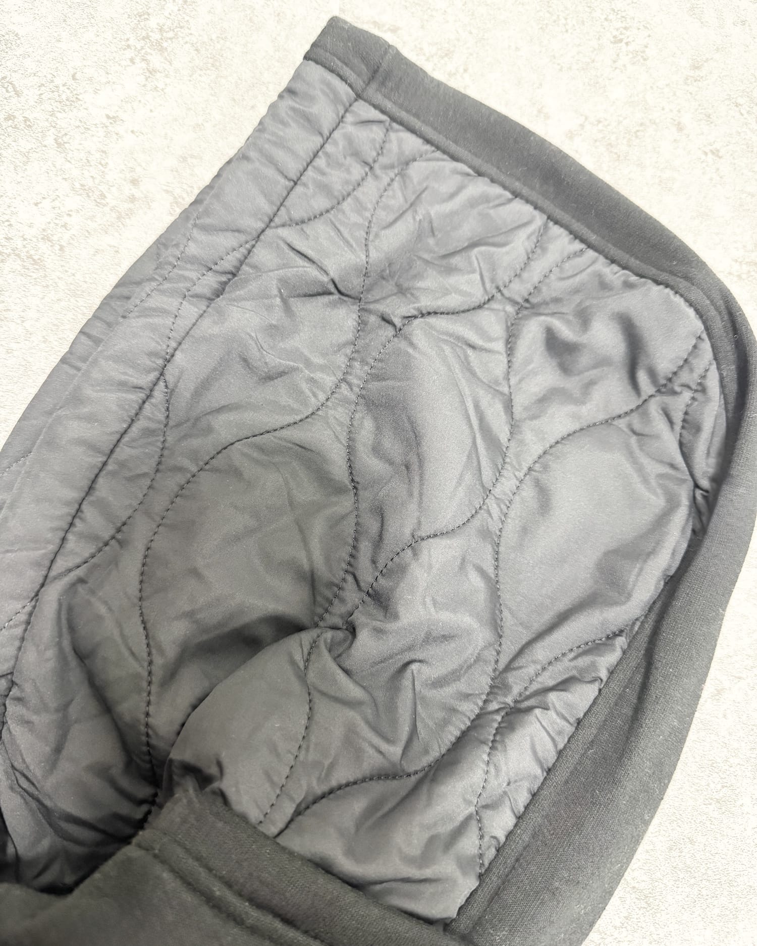 異素材コンビ裏起毛パーカー