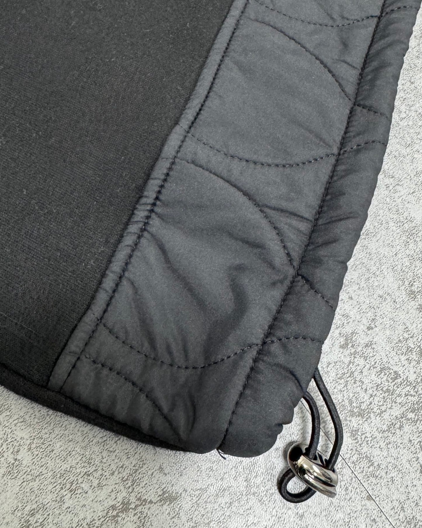 異素材コンビ裏起毛パーカー