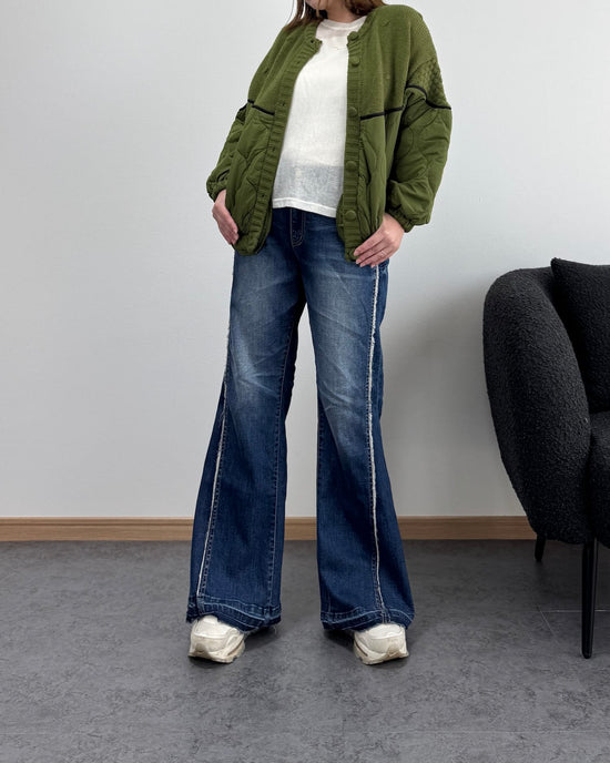 ニットコンビナイロンカーディガン