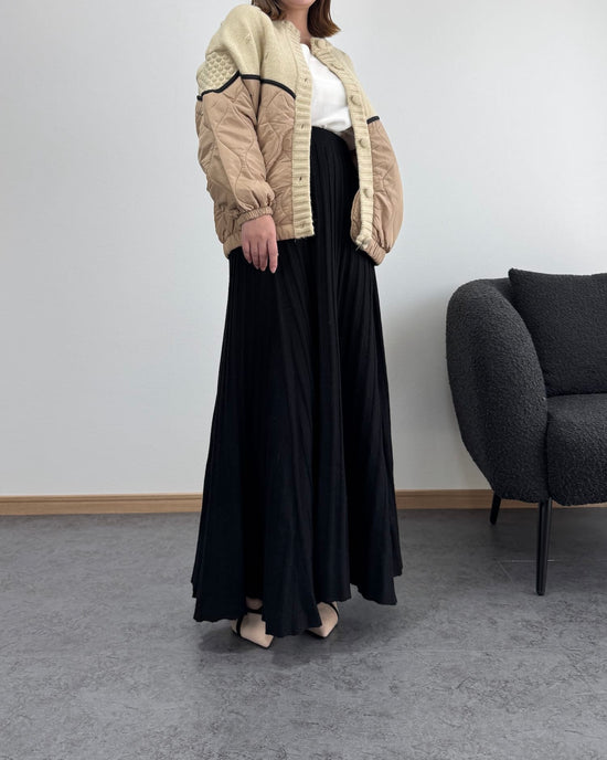 ニットコンビナイロンカーディガン