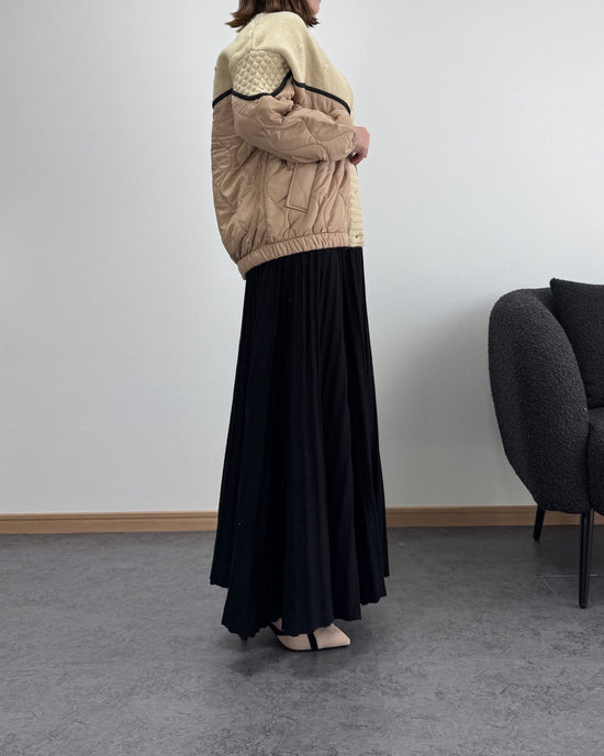 ニットコンビナイロンカーディガン