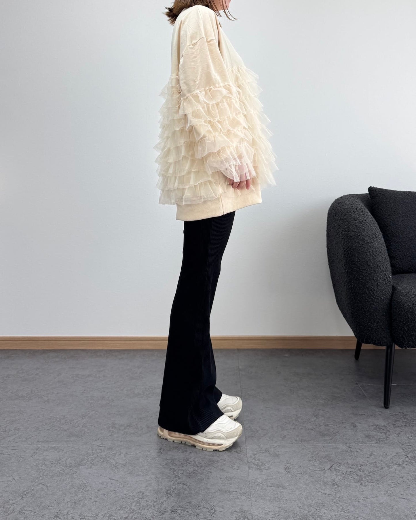 チュールコンビロングトレーナー