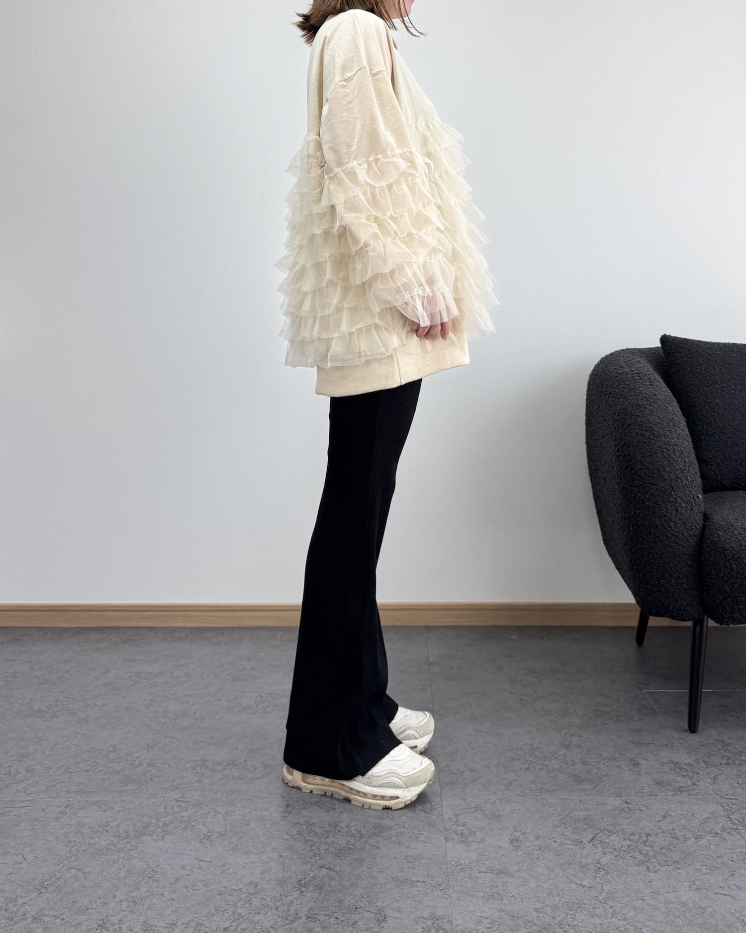 チュールコンビロングトレーナー