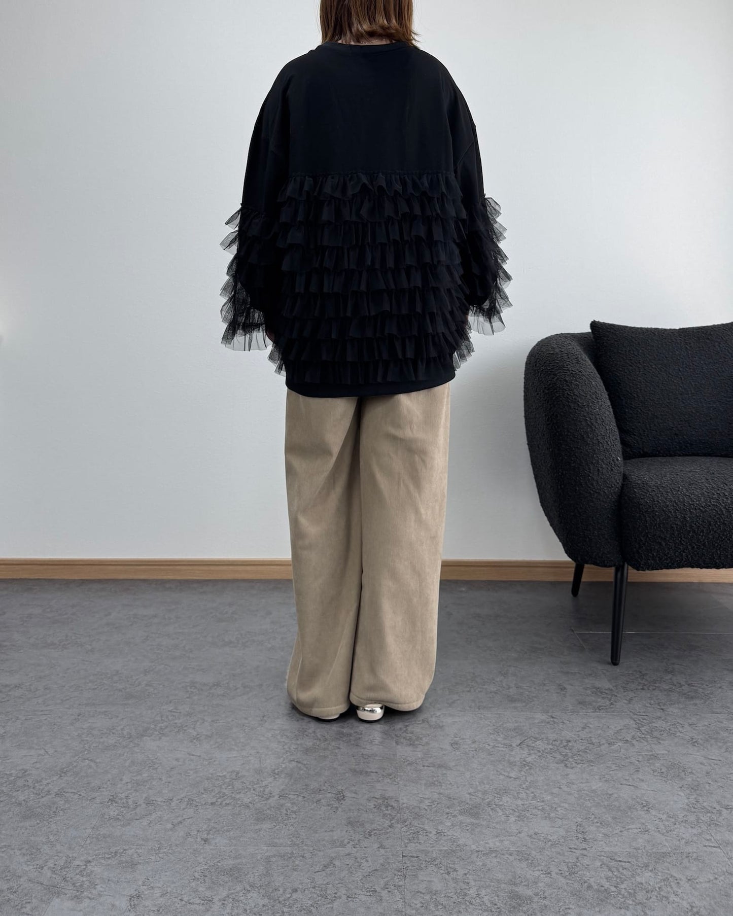 チュールコンビロングトレーナー