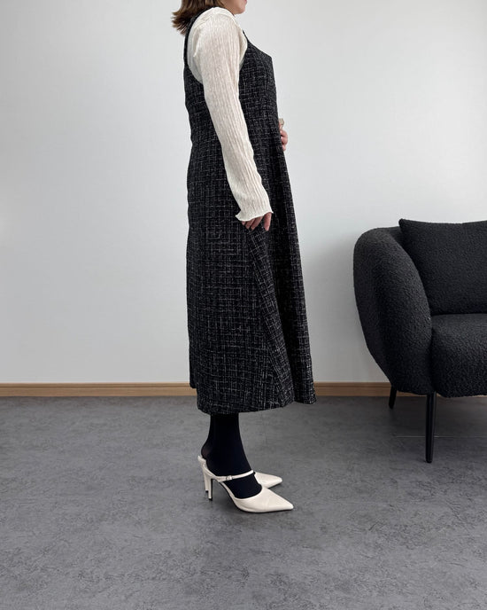 ラメツイードワンピース