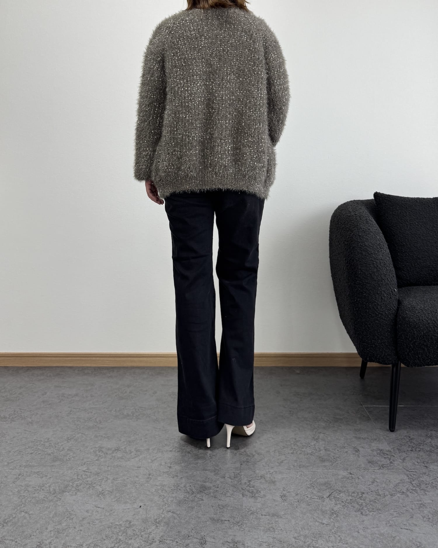 裾切り替えデニム