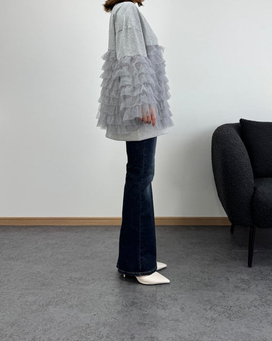 チュールコンビロングトレーナー