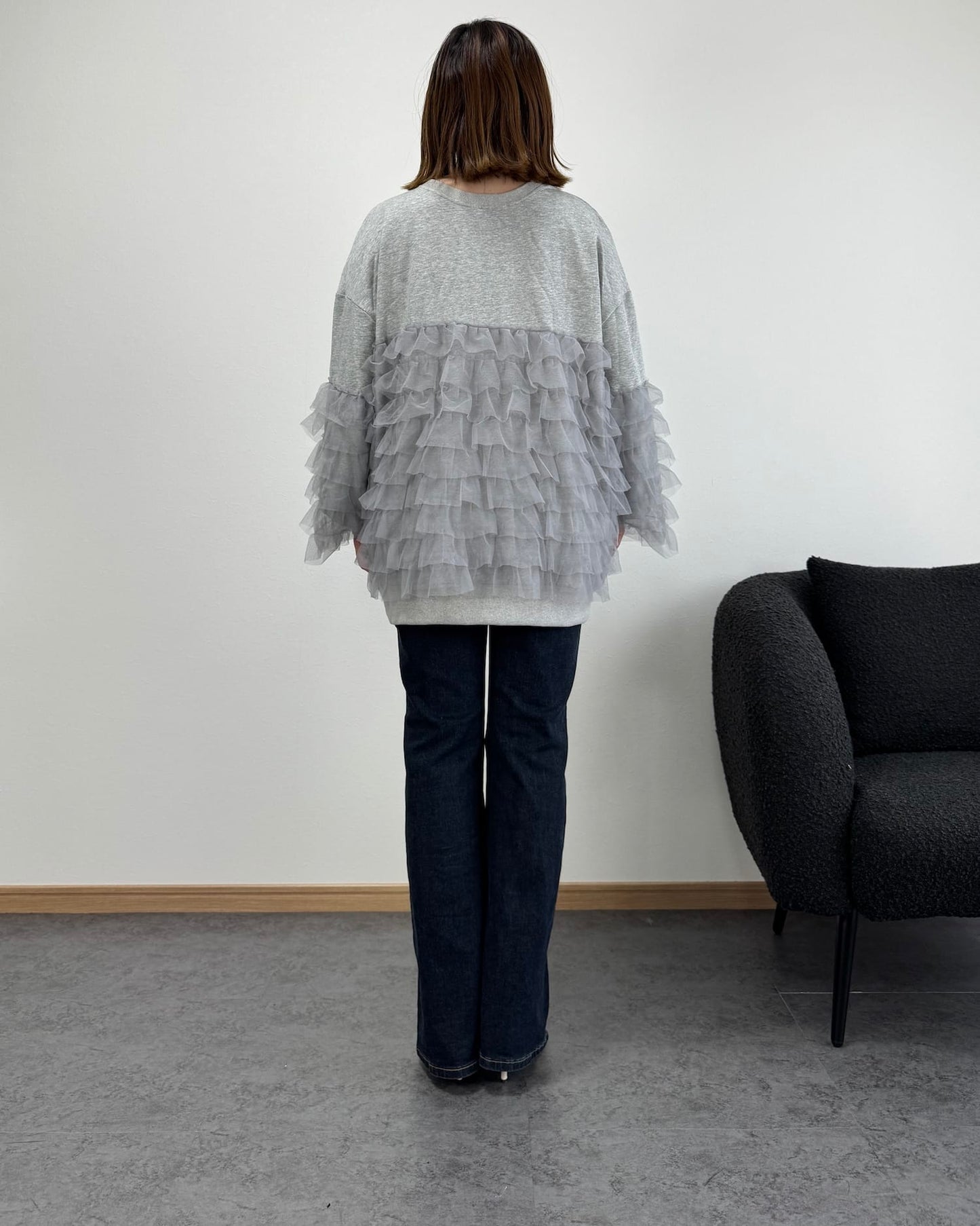 チュールコンビロングトレーナー