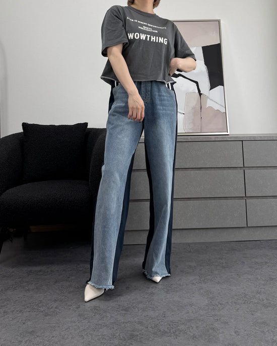 ヴィンテージ風クロップドTシャツ