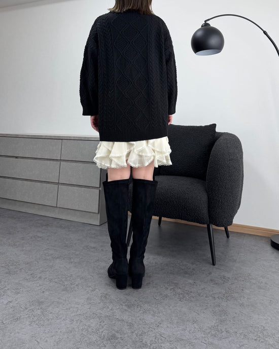 レイヤードレーススカート