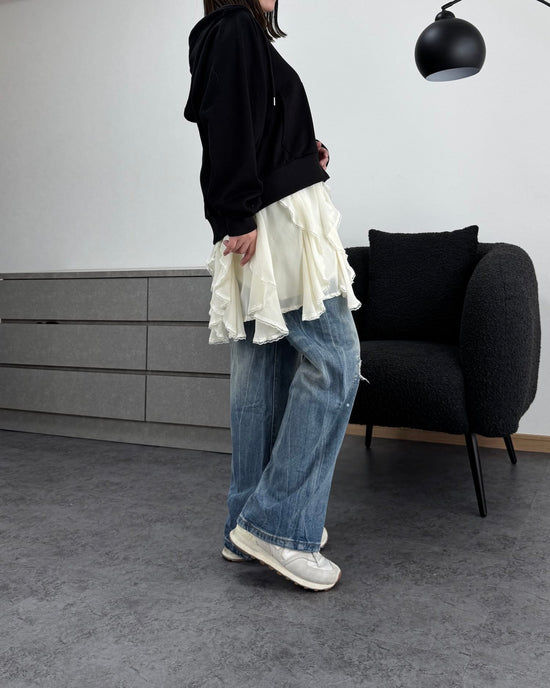 レイヤードレーススカート